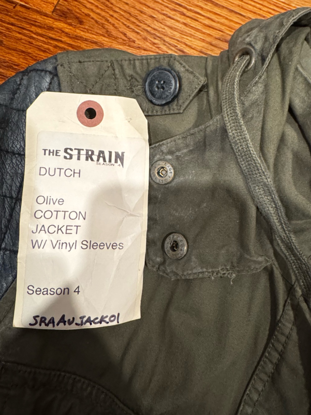 Garage Smart Parka Olive Hooded Utility Jacket/ TV PROP Screen Used The Strain - Picture 8 of 8
